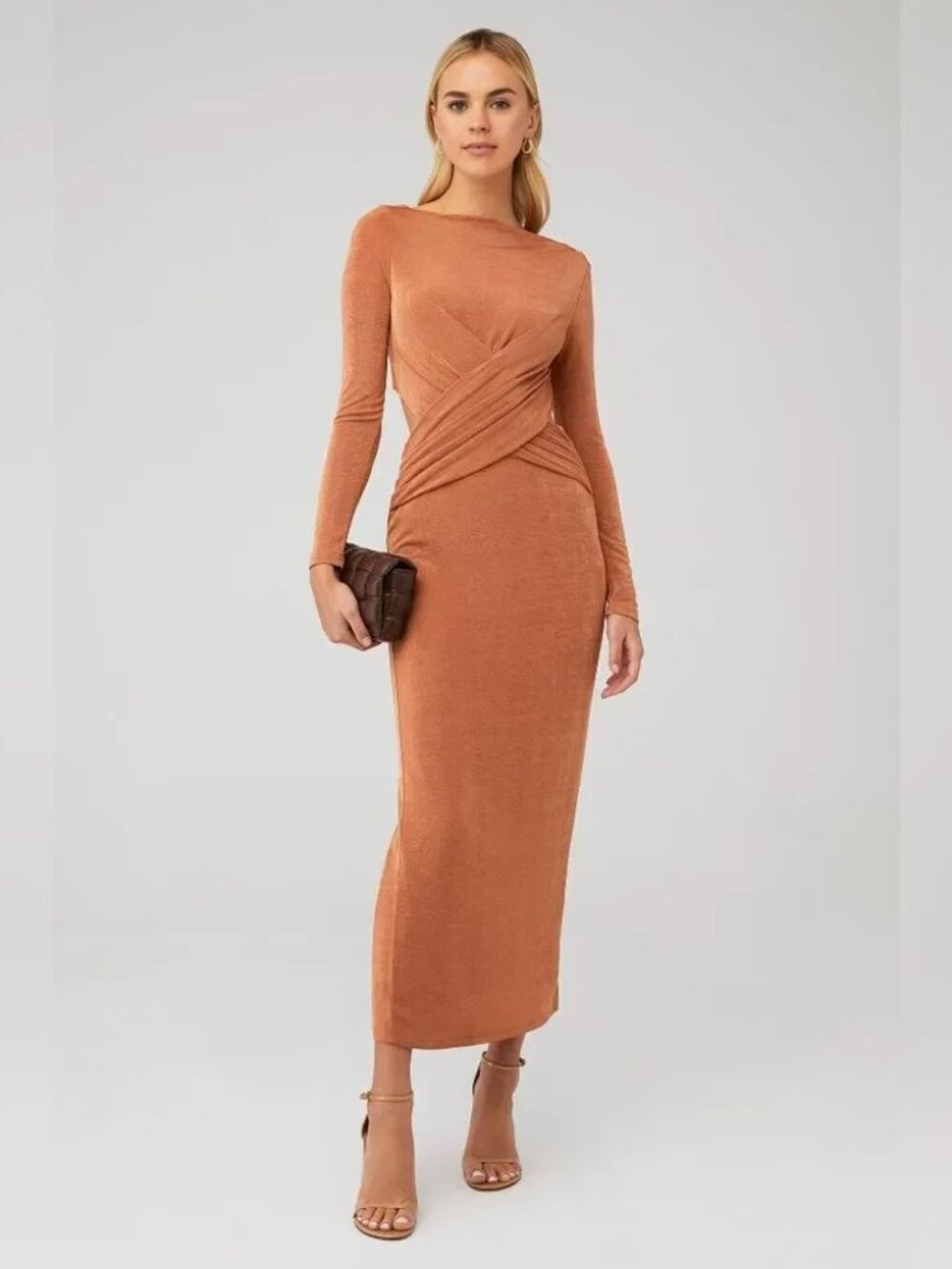 Significant Other Rosie Maxi Dress in Caramel 2